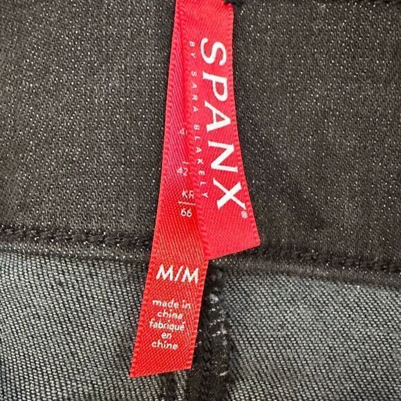 Spanx Black Distressed Skinny Jeans - Picture 3 of 7